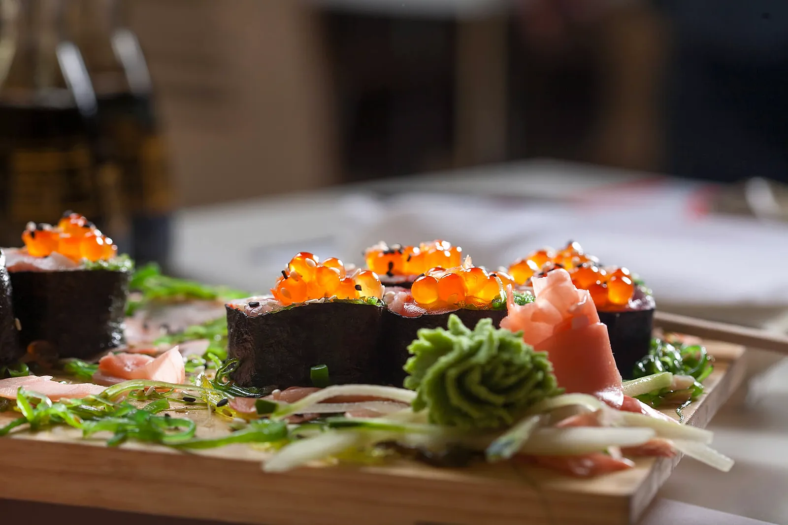 Fresh assorted sashimi at Hokaido Sushi