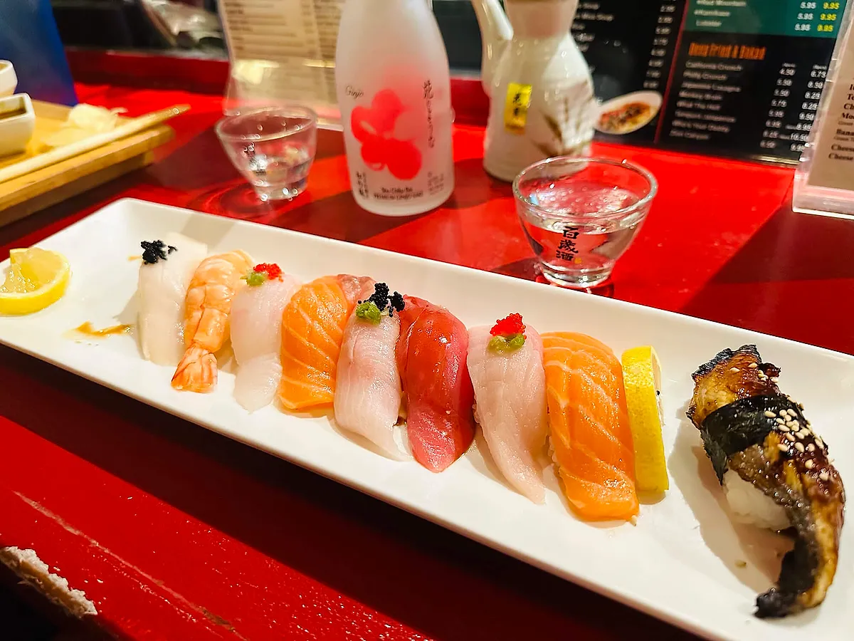 Fresh dish at Hokaido Sushi