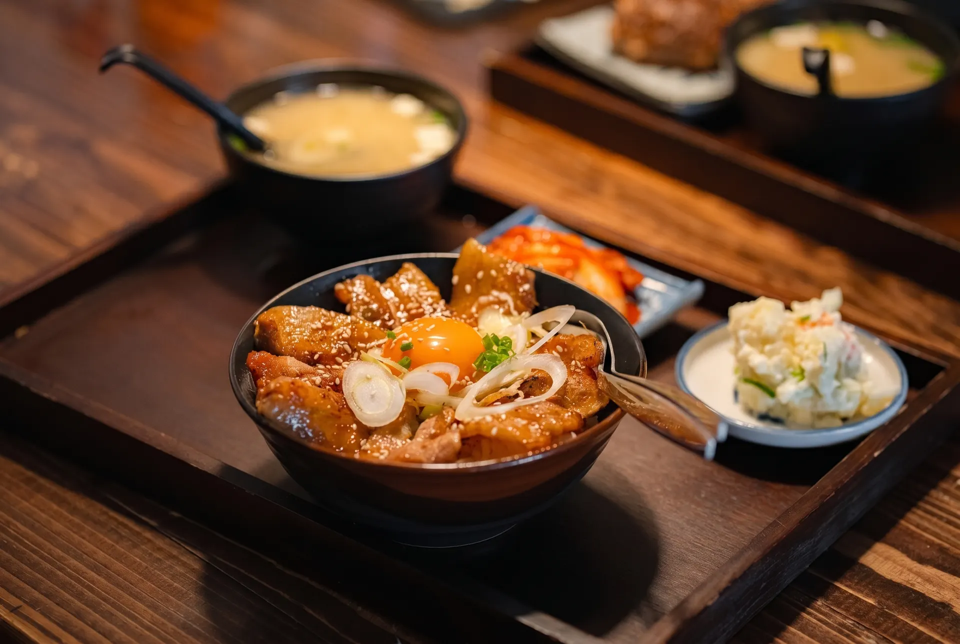 Japanese lunch dish at Hokaido Sushi